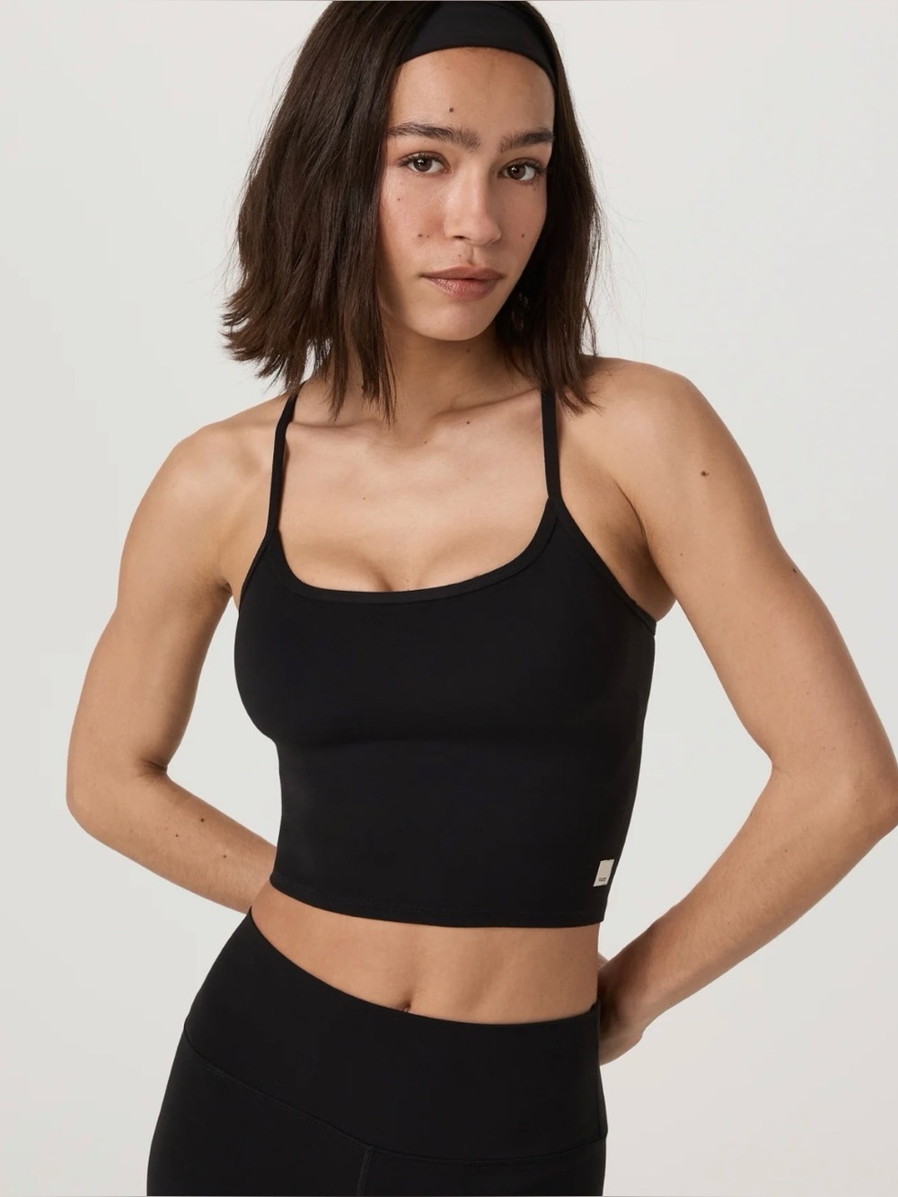 NWT Vuori All The Feels Support Tank 2.0 in black sz XXS